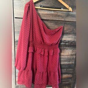 Altar’d State One Shoulder Mini Dress Size Large